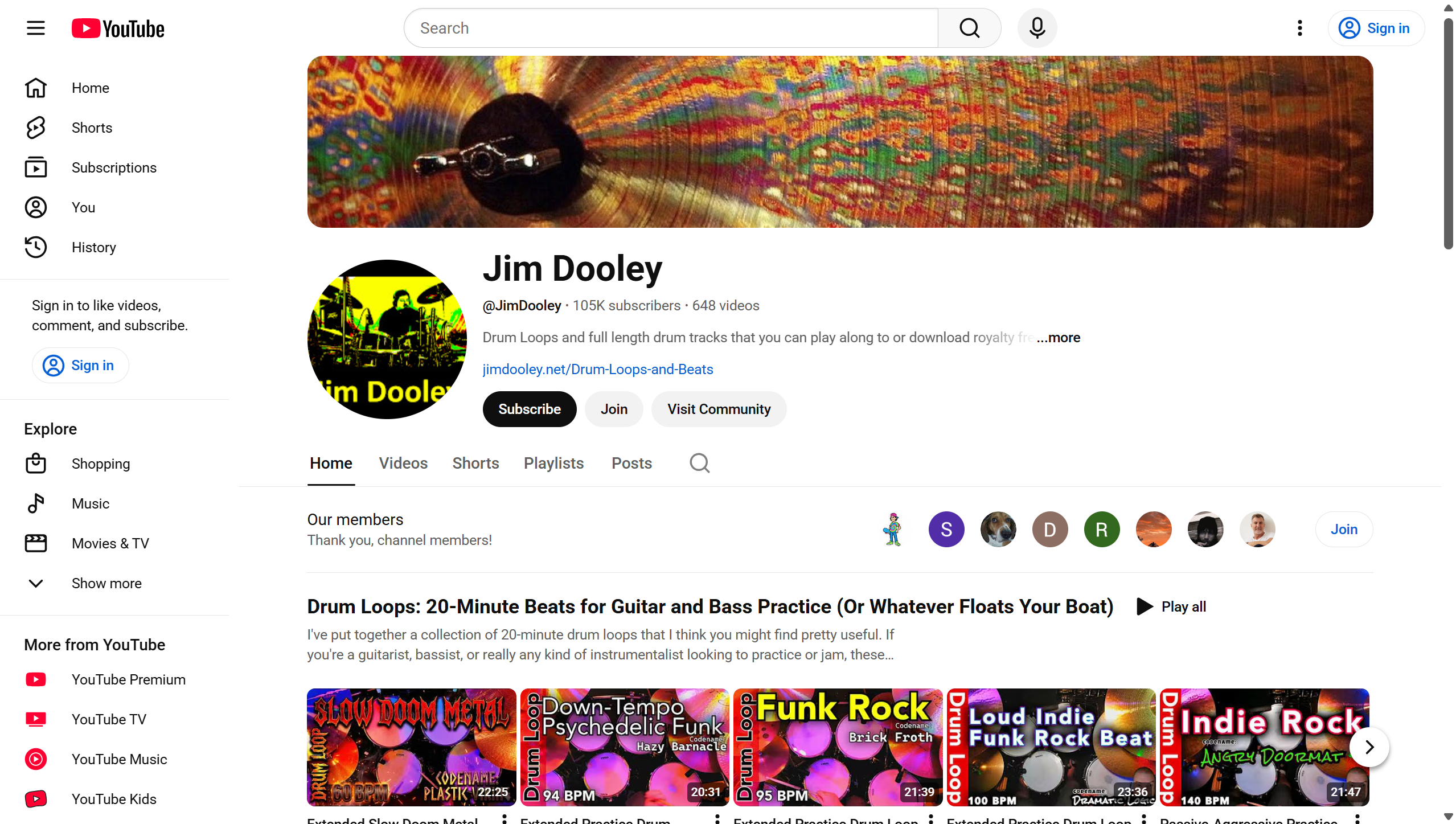 Jim Dooley YouTube Channel